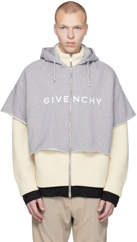 givenchy beige hoodie|givenchy hoodie with holes.